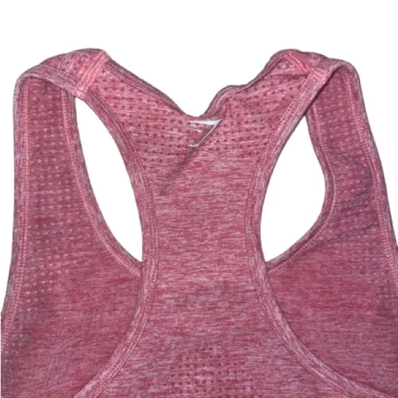 Gymshark Top Small Vital Seamless Vest Rose Slate Red - Picture 2 of 5